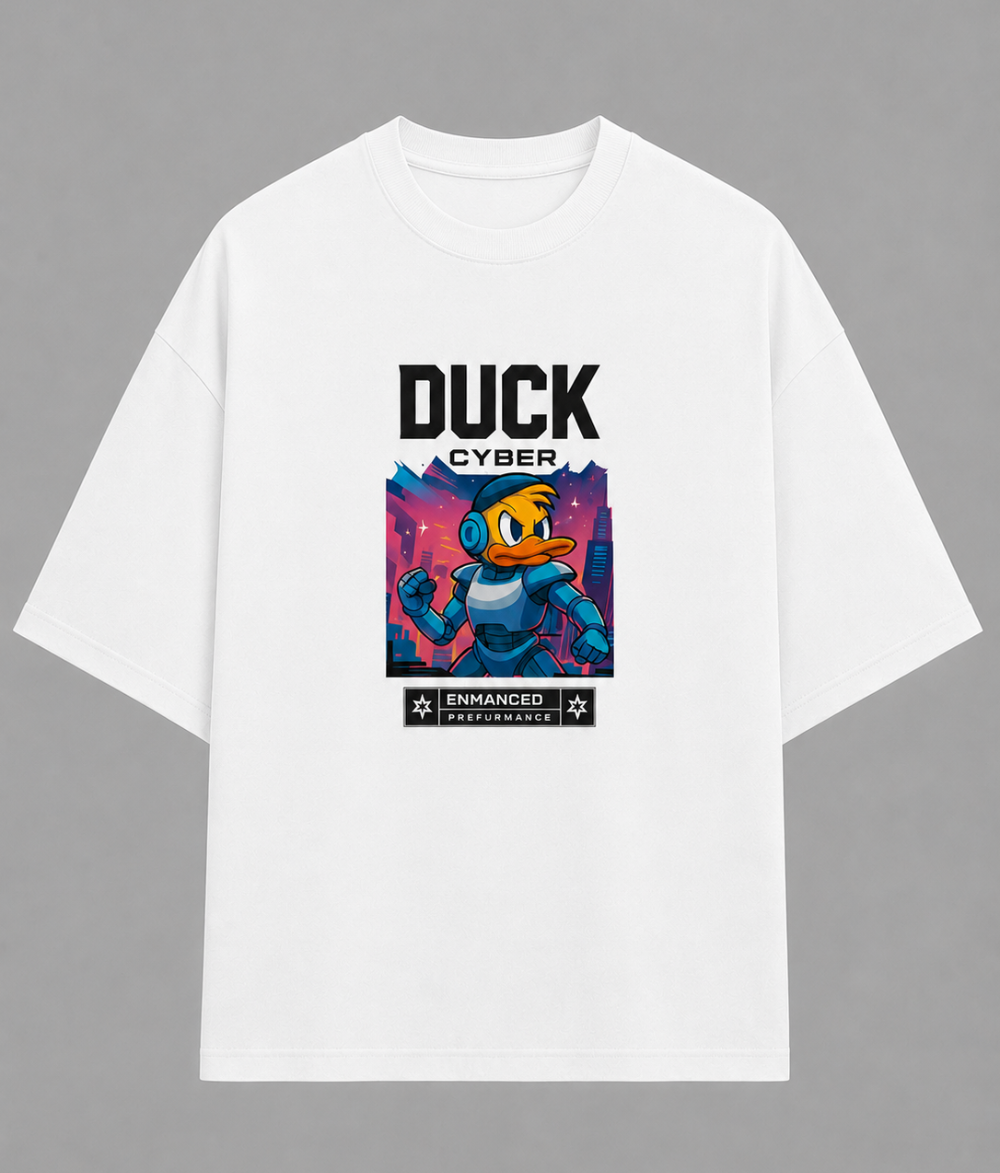 Cyber Duck Graphic Print Men's T-Shirt
