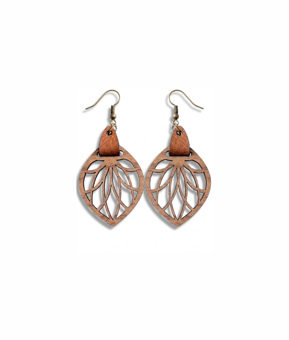 Lattice Petal Filigree Earrings