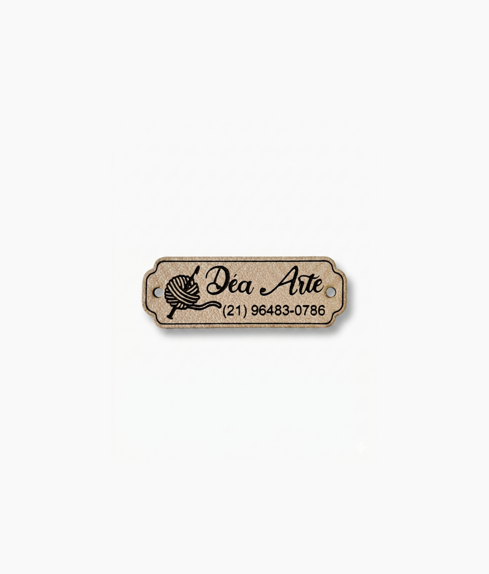 Custom Faux Leather Branding Tag