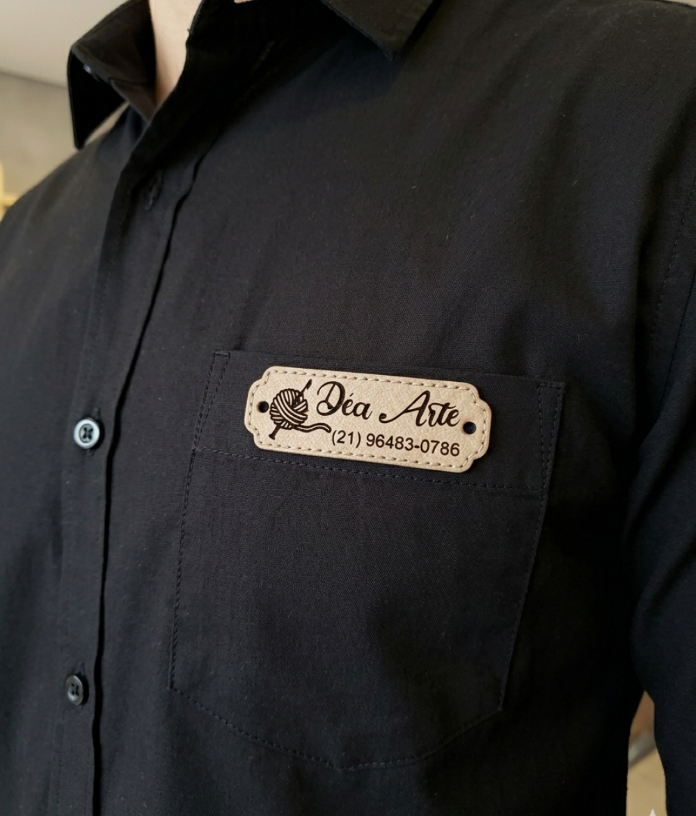 Custom Faux Leather Branding Tag