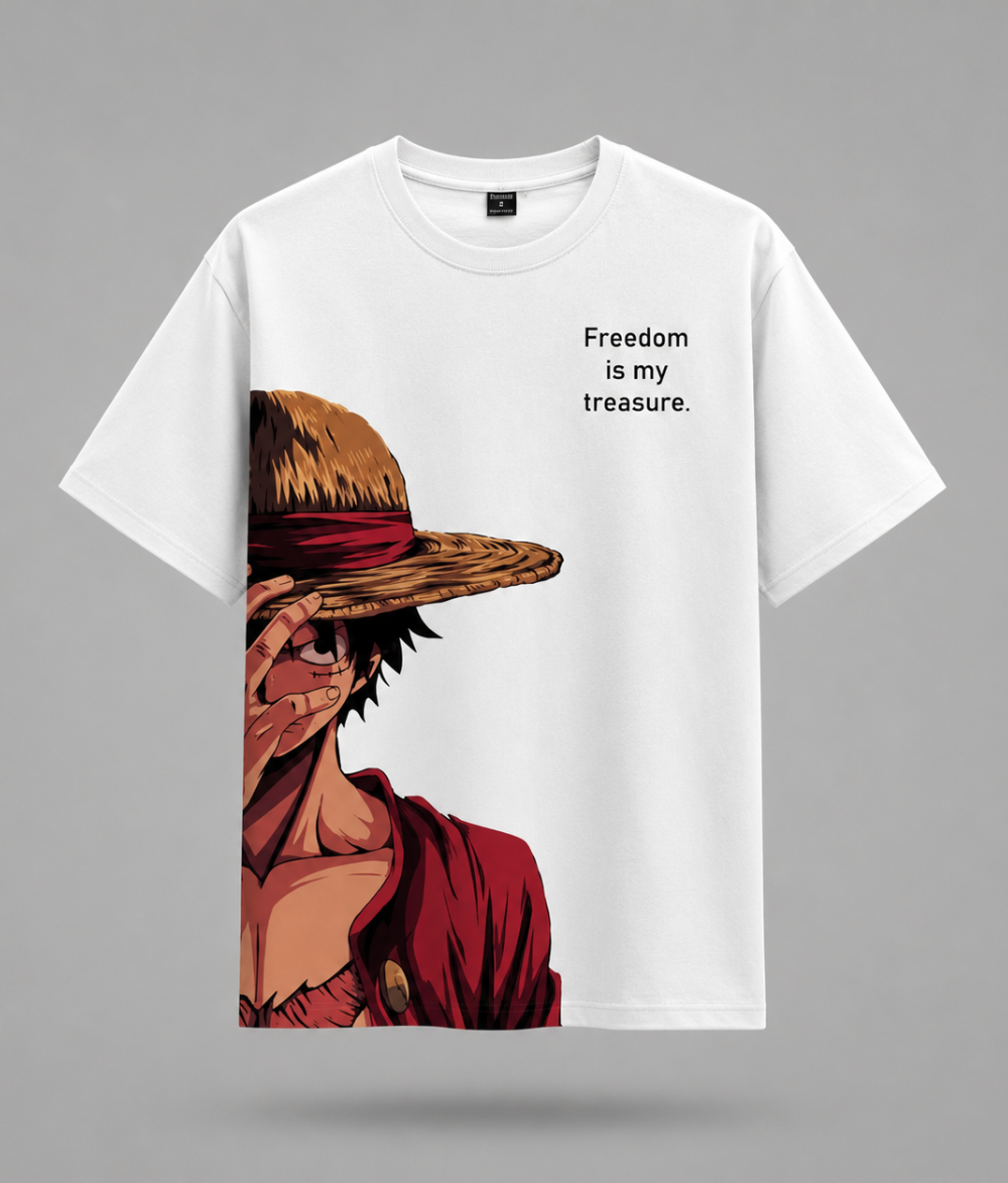 Anime Captain Minimalist Graphic Print Men's T-Shirt